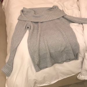 Rd style grey off the shoulder sweater